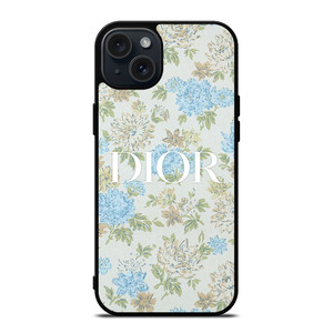 CHRISTIAN DIOR LOGO FLORAL iPhone 15 Case Cover